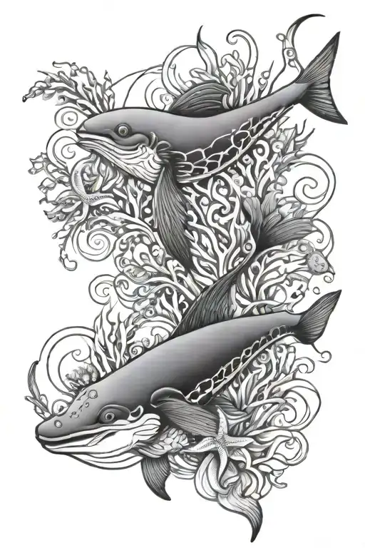 sea life tattoo tattoo design idea