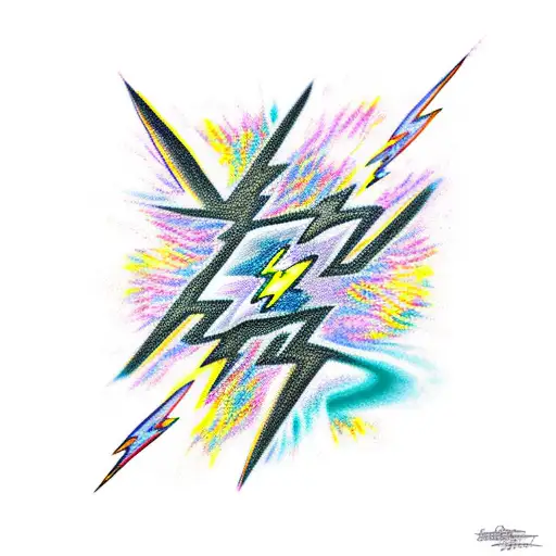 Lightning Bolt  tattoo design idea