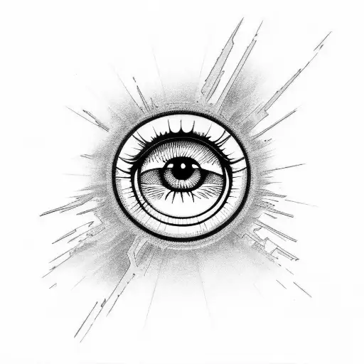 Evil Eye tattoo design idea
