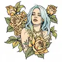 happier than ever billie eilish tattoo design idea