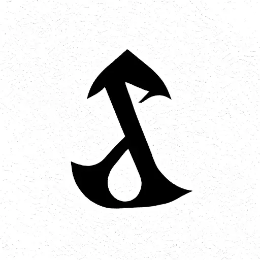 Ace of Spades with letter A and Z  tattoo design idea
