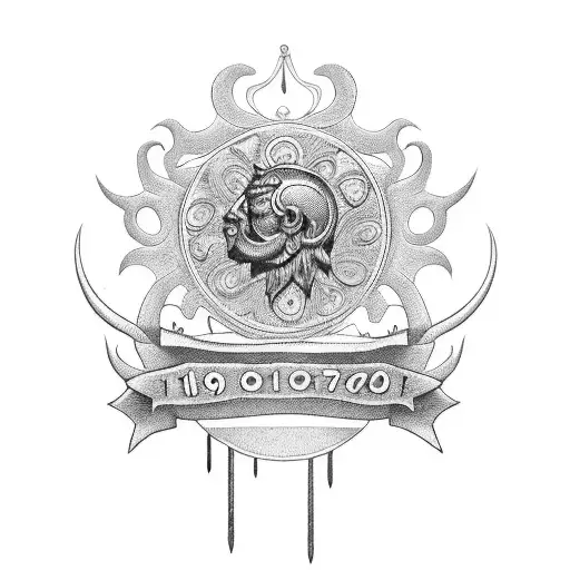 1971 in Roman Numerals tattoo design idea