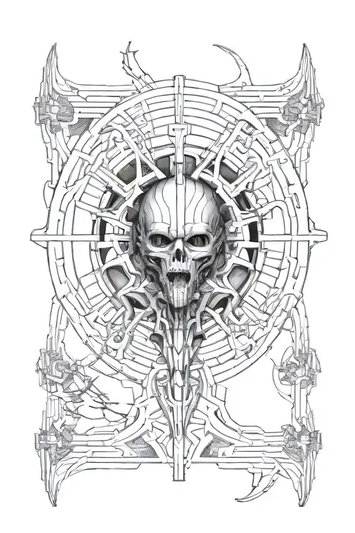 H.R. Giger StarWars Empire Mix tattoo design idea