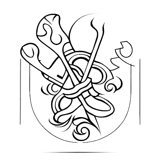 lacrosse tattoo design idea