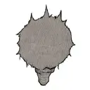 A dotwork illustration of Gojo Satoru using his Limitless Cursed Technique, showcasing his immense power tattoo design idea