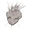 A dotwork illustration of Gojo Satoru using his Limitless Cursed Technique, showcasing his immense power tattoo design idea