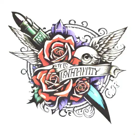 to infinity and beyond your limits tattoo design idea