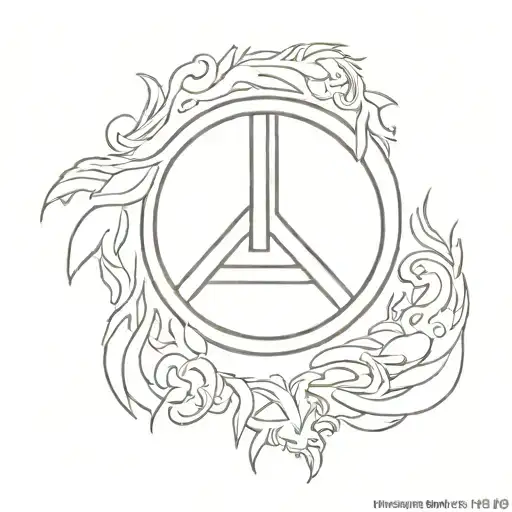 rock and roll nirvana tattoo design idea