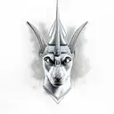 Anubis with scales  tattoo design idea