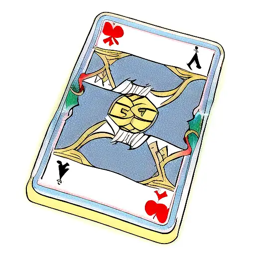 playing cards with dragons tattoo design idea