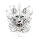 sculpture style tattoo design idea