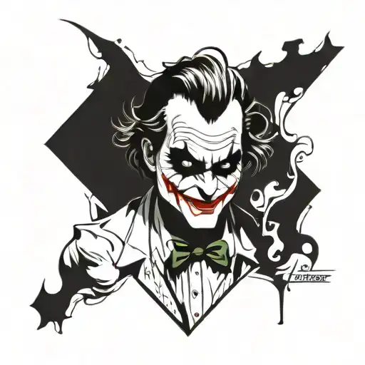joker why so serious? tattoo design idea