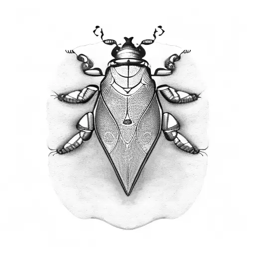 scarab beetle tattoo design idea