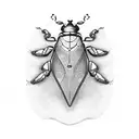 scarab beetle tattoo design idea
