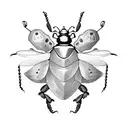 scarab beetle tattoo design idea