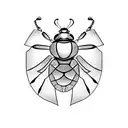 scarab beetle tattoo design idea