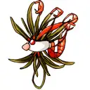 shrimp tattoo design idea