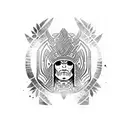 el salvadorian mayan warrior sleeve tattoo design idea