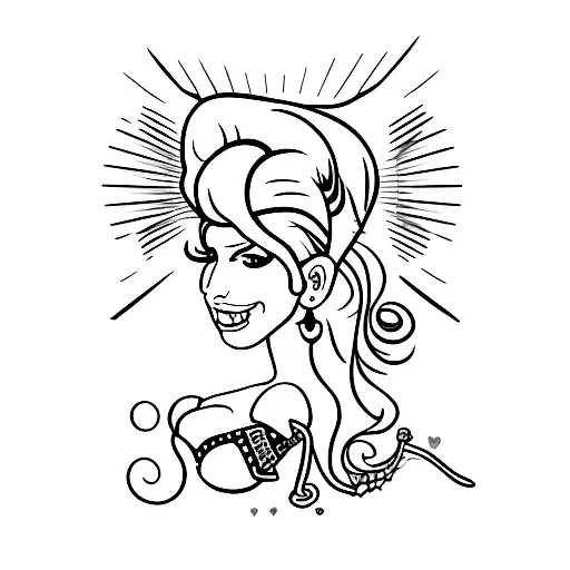 amy winehouse tattoo design idea