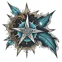 North Star tattoo design idea