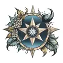 North Star tattoo design idea