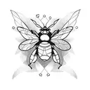 bumble bee tattoo design idea