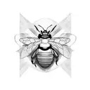 bumble bee tattoo design idea