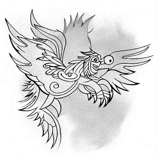 Griffin tattoo design idea