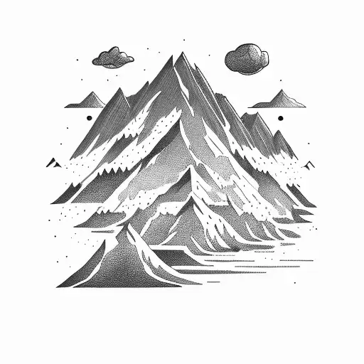 i want big sky lone peak. it has to represent freedom, an maturity  tattoo design idea