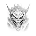 dragon demon yakuza tattoo design idea