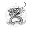 dragon demon yakuza tattoo design idea