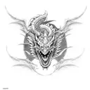 dragon demon yakuza tattoo design idea