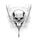 The Reaper of the abyss tattoo design idea