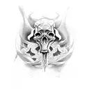 The Reaper of the abyss tattoo design idea