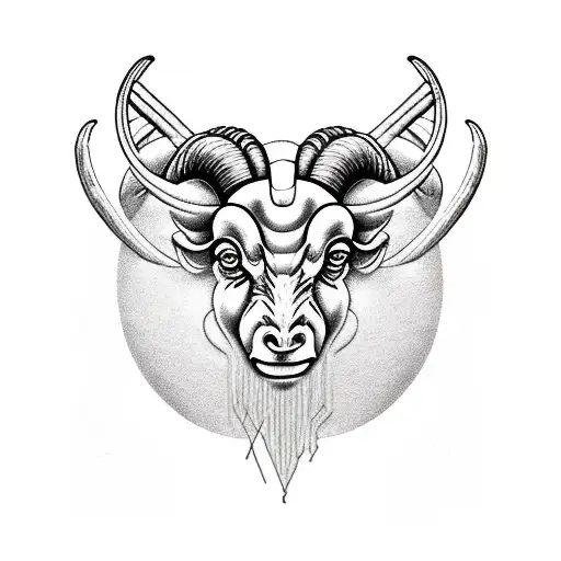 Aries ram flam tattoo design idea