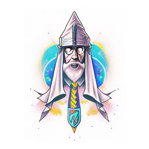 wizard tattoo design idea