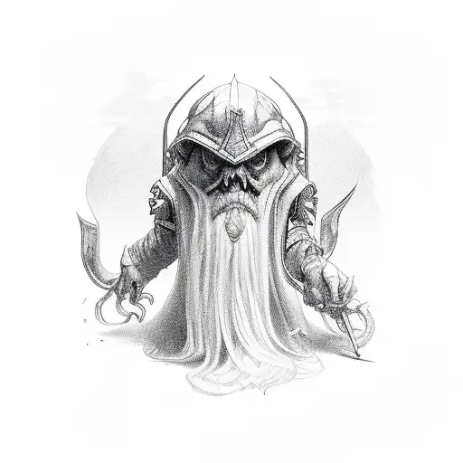 wizard  tattoo design idea