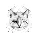 fat cat  tattoo design idea