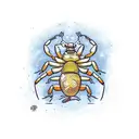 Scorpion and the frog tattoo design idea