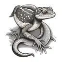gecko tattoo design idea