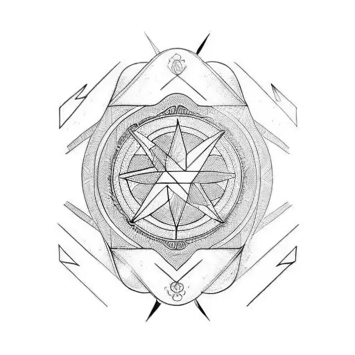 modern traditional flash tattoo design idea
