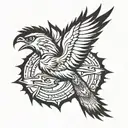 thunderbird tattoo design idea
