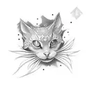 two words "Amelia Nadia" tattoo design idea