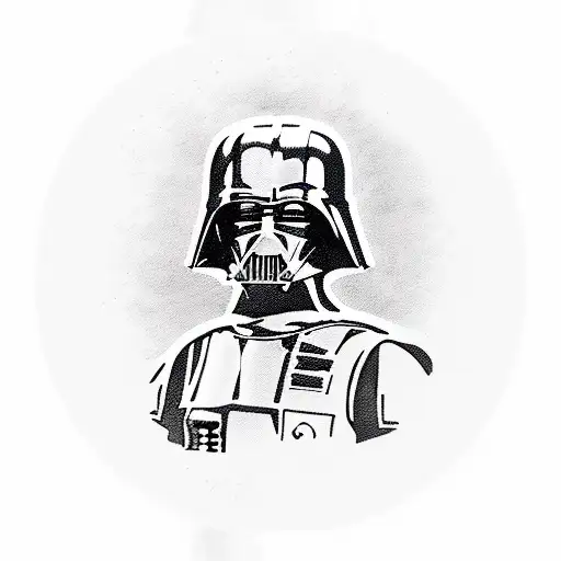Luke skywalker, Darth Vader, princess Leia, boba fett, han solo, Lando calrissian, c3po, r2d2 tattoo design idea