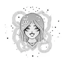 glitter emoji  tattoo design idea