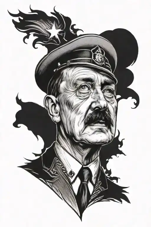 Adolf Hitler tattoo design idea