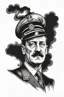 Adolf Hitler tattoo design idea