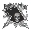 Burning man festival tattoo design idea