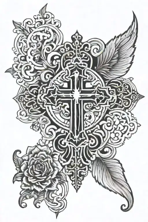 Orthodox Christian art inspired tattoo tattoo design idea
