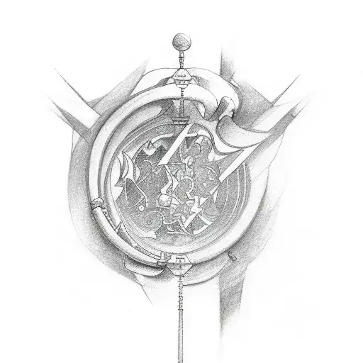 I want a drawing for the whole forearm the representation of the fable of the hero's journey with inspirations and refer tattoo design idea